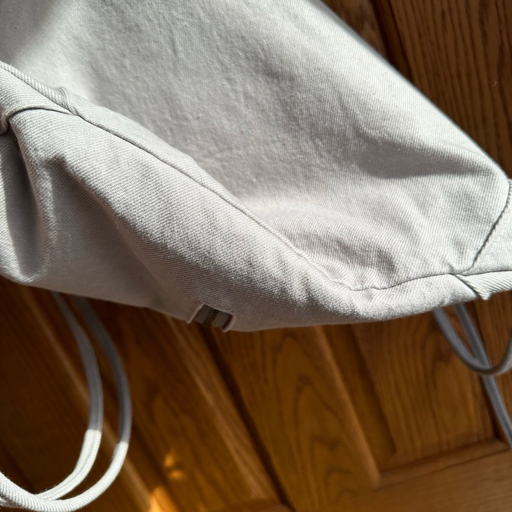 Cinch Drawstring Backpack~Gray Canvas~Mergebags - image 5